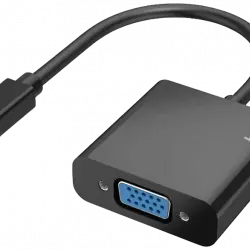 Adaptador - Hama 00200333, Mini DisplayPort Plug, Full-HD 1080p, Enchufe VGA, Negro