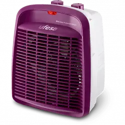 Calefactor - UFESA Persei, 2000 W, 2 potencia de calor + 1 ventilación, Termostato regulable, Morado