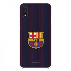 Funda Para Samsung Galaxy A01 Del Barcelona Rayas Blaugrana - Licencia Oficial Fc Barcelona