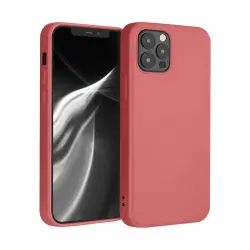 Icoveri Funda de Silicona Salmón Compatible con iPhone 12 Pro Max