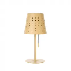 Iluzzia Lámpara De Mesa Led Solar Portátil Banate 3w Para Exterior Con Batería Usb Recargable Iluzzia Verde Celadón