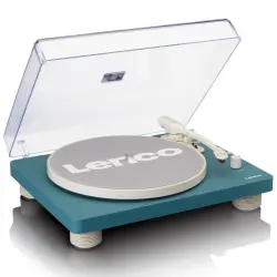 Lenco LS-50TQ Tocadiscos con 3 Velocidades Codificación USB Azul