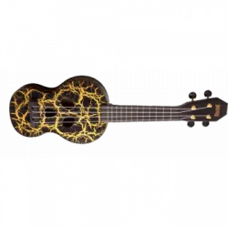 Mahalo Amp Creative Series Skull Black Ukelele