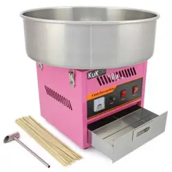 Máquina De Algodón De Azúcar Kukoo Con 500 Palillos