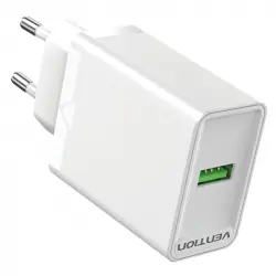 Vention FABW0-EU Cargador de Pared USB 18W Blanco