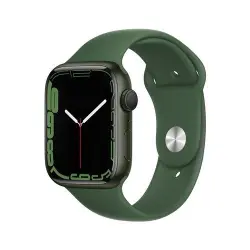 Apple Watch S7 45 mm GPS Caja de aluminio verde y correa deportiva verde trébol