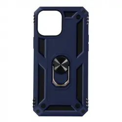 Avizar Funda Antigolpes 2 Materiales Anillo Soporte Vídeo Azul para iPhone 13 Mini