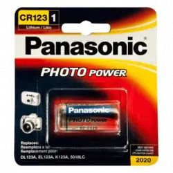 Batería electrónicas - Panasonic Litio de la cámara CR123