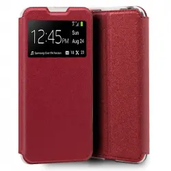 Cool Funda Flip Cover Liso Roja para Realme 6 / 6s