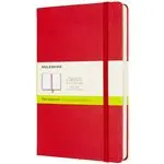 Cuaderno Moleskine Classic large lisa tapa dura rojo escarlata - Versión expanded