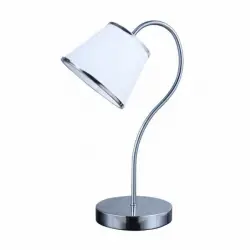 Fabrilamp Sobremesa Lantanas 1xe27 Cromo Pantalla Blanca