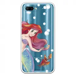 Funda Oficial Disney Sirenita Y Sebastián Transparente Para Huawei Honor 10 - La Sirenita
