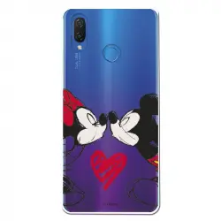 Funda Para Huawei P Smart Plus Oficial De Disney Mickey Y Minnie Beso - Clásicos Disney