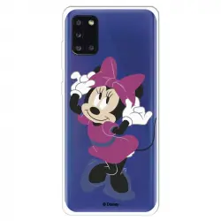 Funda Para Samsung Galaxy A31 Oficial De Disney Minnie Rosa - Clásicos Disney