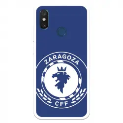Funda Para Xiaomi Mi 8 Del Zaragoza Cf Femenino Escudo Grande Fondo Azul - Licencia Oficial Zaragoza Cf Femenino