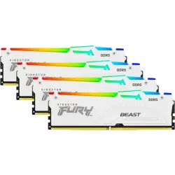 Kingston FURY Beast RGB White DDR5 6000MHz 64GB 4x16GB CL40