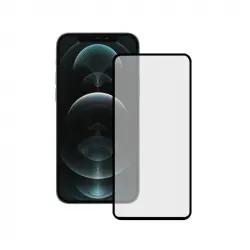 Ksix Protector de Pantalla Cristal Templado para iPhone 14 Pro Doble Adhesivo Borde Negro