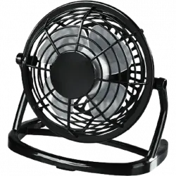 Mini ventilador - Hama 12196 Ventilador USB, Sobremesa, Bajo Consumo, Gran Potencia, Color Negro
