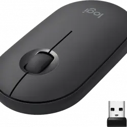 Ratón inalámbrico - Logitech M350, Para PC, Mac, Linux, Bluetooth, Receptor nano-USB, Óptico, Negro