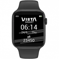 Smartwatch - Vieta Beat 3, Bluetooth, Resistente al agua, IP67, Autonomía 3 días, Negro