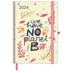 Agenda anual 2024 semana vista 16x22 Green Vibes
