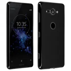 Avizar Funda de Silicona Flexible Negra para Sony Xperia XZ2 Compact