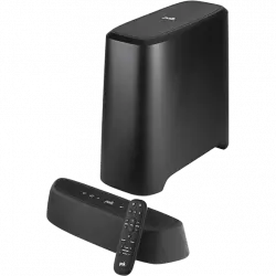 Barra de sonido - Polk Audio Magnifi Mini Max, 150 W, Subwoofer inalámbrico, VoiceAdjust™, Sonido 3D, Negro