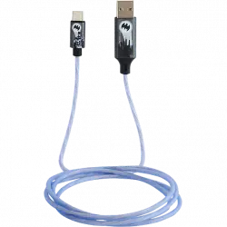 Cable - Nacon BigBen Batman USB A/USB C, Luminoso, 1.2 metros, Azul