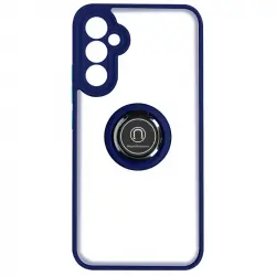 Carcasa Samsung Galaxy A34 5g Bimaterial Anillo Soporte Vídeo Azul