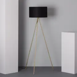 Efectoled Lámpara De Pie Carla Smart Wifi Con Regulador Negro