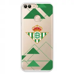 Funda Para Huawei P Smart Del Betis Escudo Fondo Transparente - Licencia Oficial Real Betis Balompié