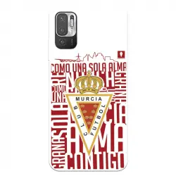 Funda para Xiaomi Redmi Note 10 5G del Real Murcia Escudo Fondo Blanco - Licencia Oficial Real Murcia