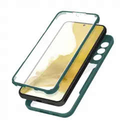 Funda Samsung S22 Trasera De Plexiglás Y Delantera De Polímero Marco Verde