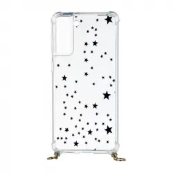 Funda Silicona Colgante Estrellas para Samsung Galaxy S21