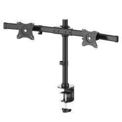 NewStar Soporte para 2 Monitores 10"/27" VESA 100x100mm 10Kg Negro