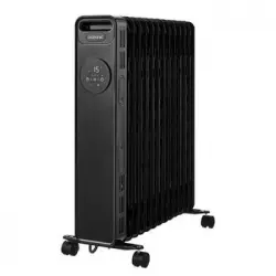 Radiador Eléctrico Baño De Aceite 2500w - 3 Potencias - Negro Oceanic