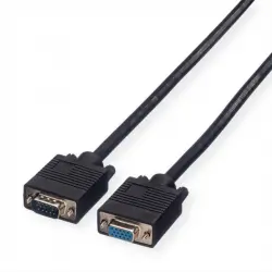 Roline Cable VGA Alta Calidad HDB15 Macho/Hembra 50m Negro