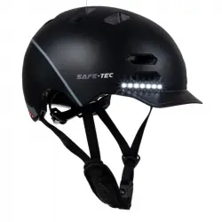 Safe-Tec SK8 Casco Inteligente con Bluetooth para Patinete y Bicicleta Talla M