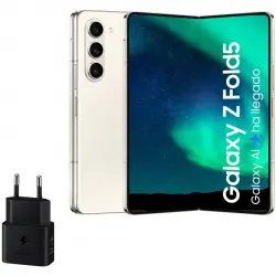Samsung Galaxy Z Fold5 12/256GB Crema + Cargador de Pared 25W