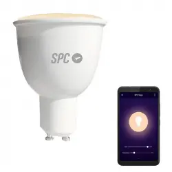 SPC Vega 380 Bombilla LED Inteligente Wifi Blanco Regulable E14