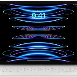 APPLE Magic Keyboard, Funda con teclado para el iPad Pro de 11" (4.ª gen) y Air (5.ª gen), Español, Blanco
