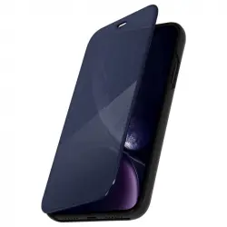 Avizar Funda Libro Translúcida Negra para iPhone XR