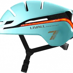 Casco - Livall EVO21, M (54-58 cm), Para patinete y bici, SOS, Luz de posición freno, Iluminación 360, Intermitentes Resistente a lluvia, Menta