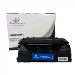 Color Premium Tóner Compatible con HP CE505X/CF280X/Canon CRG719H/CEXV40 Negro
