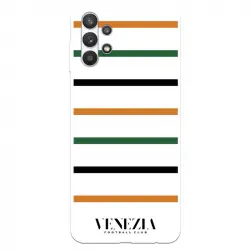 Funda Licencia Oficial Venezia Football Club Fondo Blanco Rayas para Samsung Galaxy A32 5G