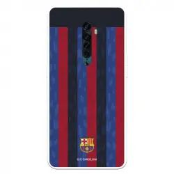 Funda Para Oppo Reno2 Del Fc Barcelona Fondo Rayas Verticales - Licencia Oficial Fc Barcelona