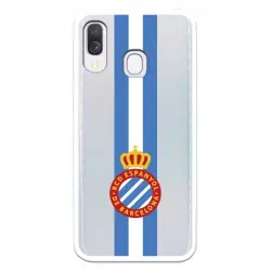 Funda Para Samsung Galaxy A40 Del Rcd Espanyol Escudo Albiceleste Escudo Albiceleste - Licencia Oficial Rcd Espanyol