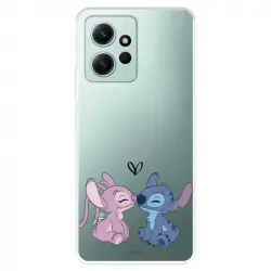 Funda Para Xiaomi Redmi Note 12 4g Oficial De Disney Angel & Stitch Beso - Lilo & Stitch