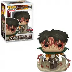 Funko Pop Ataque a los Titanes Levi en Batalla Exclusivo