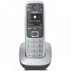 Gigaset E560A Teléfono Inalámbrico para Mayores DECT Negro/Plata